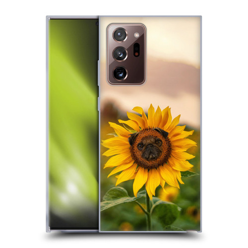 Pixelmated Animals Surreal Pets Pugflower Soft Gel Case for Samsung Galaxy Note20 Ultra / 5G