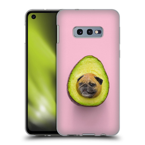 Pixelmated Animals Surreal Pets Pugacado Soft Gel Case for Samsung Galaxy S10e