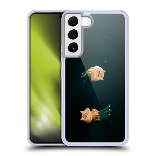 Pixelmated Animals Surreal Pets Jellyfish Cats Soft Gel Case for Samsung Galaxy S22 5G