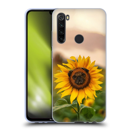 Pixelmated Animals Surreal Pets Pugflower Soft Gel Case for Xiaomi Redmi Note 8T