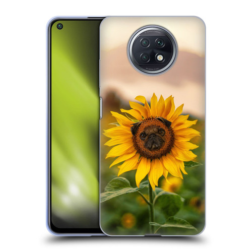 Pixelmated Animals Surreal Pets Pugflower Soft Gel Case for Xiaomi Redmi Note 9T 5G