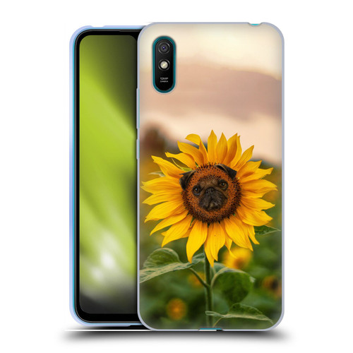 Pixelmated Animals Surreal Pets Pugflower Soft Gel Case for Xiaomi Redmi 9A / Redmi 9AT