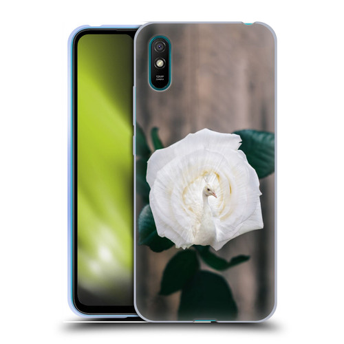 Pixelmated Animals Surreal Pets Peacock Rose Soft Gel Case for Xiaomi Redmi 9A / Redmi 9AT