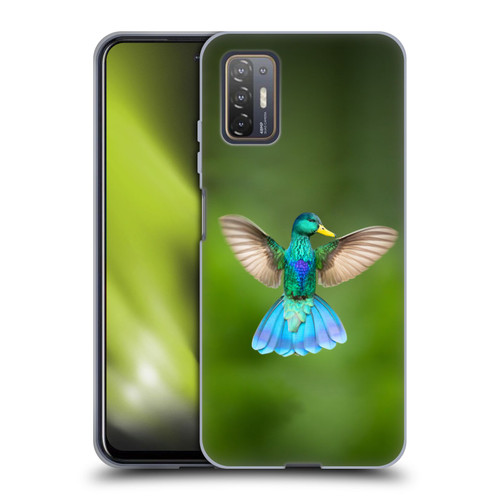 Pixelmated Animals Surreal Wildlife Quaking Bird Soft Gel Case for HTC Desire 21 Pro 5G