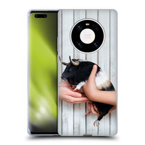 Pixelmated Animals Surreal Wildlife Guinea Bull Soft Gel Case for Huawei Mate 40 Pro 5G
