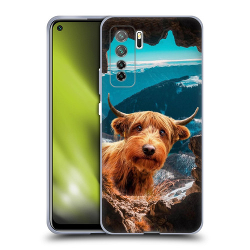 Pixelmated Animals Surreal Wildlife Cowpup Soft Gel Case for Huawei Nova 7 SE/P40 Lite 5G