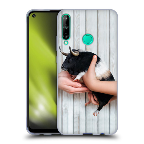 Pixelmated Animals Surreal Wildlife Guinea Bull Soft Gel Case for Huawei P40 lite E