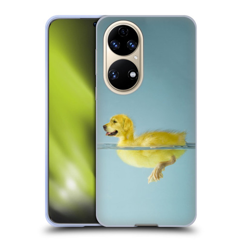 Pixelmated Animals Surreal Wildlife Dog Duck Soft Gel Case for Huawei P50
