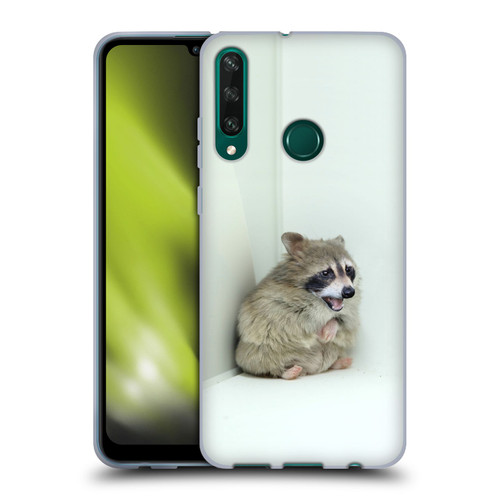 Pixelmated Animals Surreal Wildlife Hamster Raccoon Soft Gel Case for Huawei Y6p