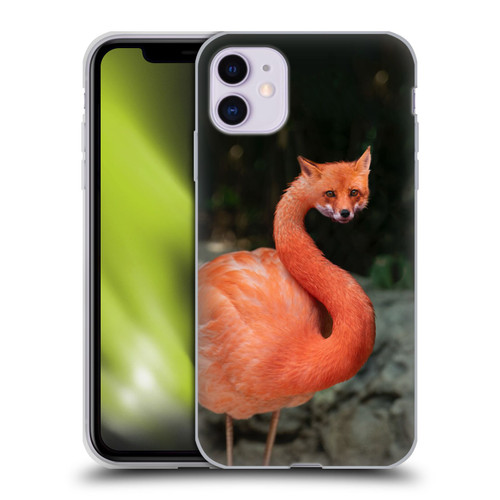 Pixelmated Animals Surreal Wildlife Foxmingo Soft Gel Case for Apple iPhone 11