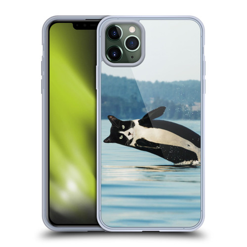Pixelmated Animals Surreal Wildlife Orcat Soft Gel Case for Apple iPhone 11 Pro Max