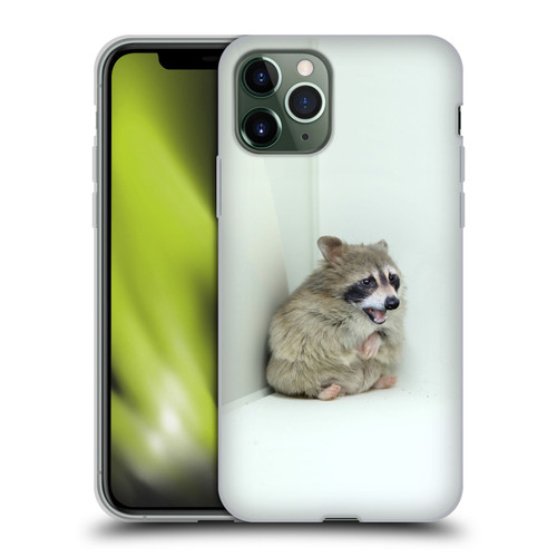 Pixelmated Animals Surreal Wildlife Hamster Raccoon Soft Gel Case for Apple iPhone 11 Pro