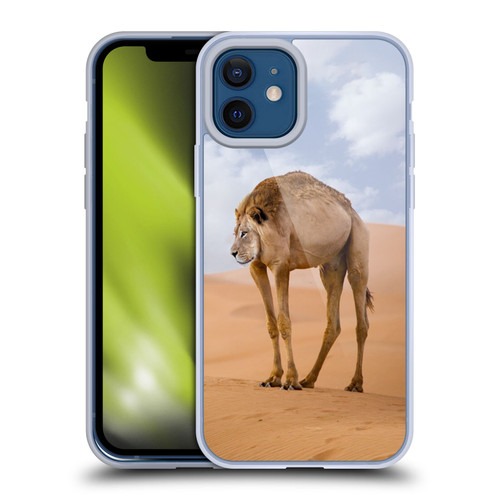 Pixelmated Animals Surreal Wildlife Camel Lion Soft Gel Case for Apple iPhone 12 / iPhone 12 Pro