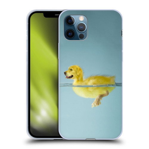 Pixelmated Animals Surreal Wildlife Dog Duck Soft Gel Case for Apple iPhone 12 / iPhone 12 Pro