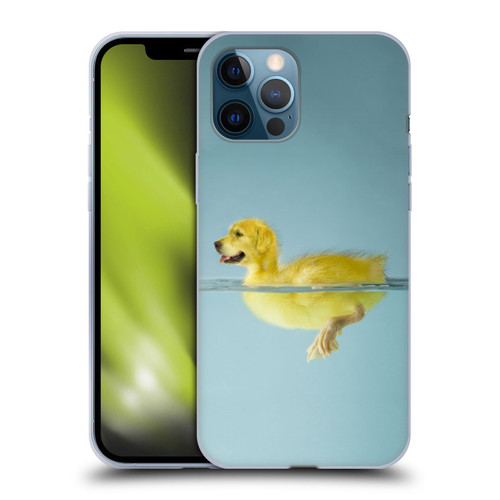 Pixelmated Animals Surreal Wildlife Dog Duck Soft Gel Case for Apple iPhone 12 Pro Max