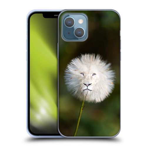 Pixelmated Animals Surreal Wildlife Dandelion Soft Gel Case for Apple iPhone 13