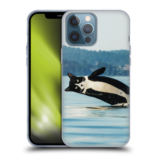 Pixelmated Animals Surreal Wildlife Orcat Soft Gel Case for Apple iPhone 13 Pro Max