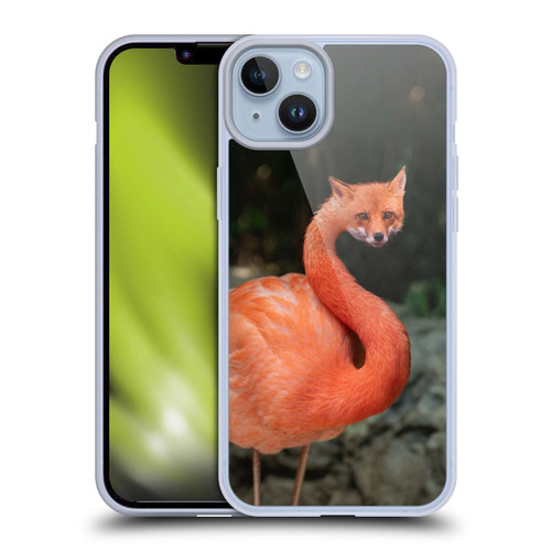 Pixelmated Animals Surreal Wildlife Foxmingo Soft Gel Case for Apple iPhone 14 Plus