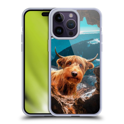Pixelmated Animals Surreal Wildlife Cowpup Soft Gel Case for Apple iPhone 14 Pro Max