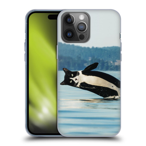 Pixelmated Animals Surreal Wildlife Orcat Soft Gel Case for Apple iPhone 14 Pro Max