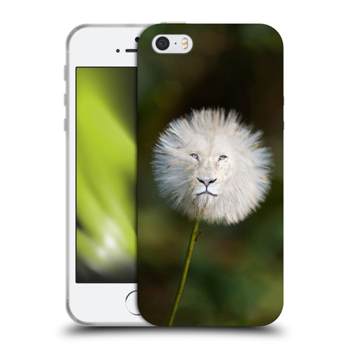 Pixelmated Animals Surreal Wildlife Dandelion Soft Gel Case for Apple iPhone 5 / 5s / iPhone SE 2016