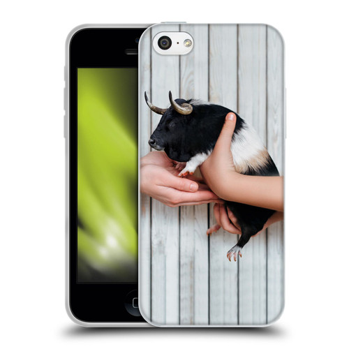 Pixelmated Animals Surreal Wildlife Guinea Bull Soft Gel Case for Apple iPhone 5c