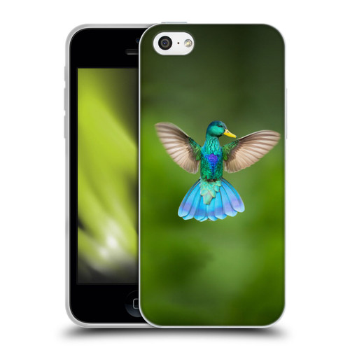 Pixelmated Animals Surreal Wildlife Quaking Bird Soft Gel Case for Apple iPhone 5c