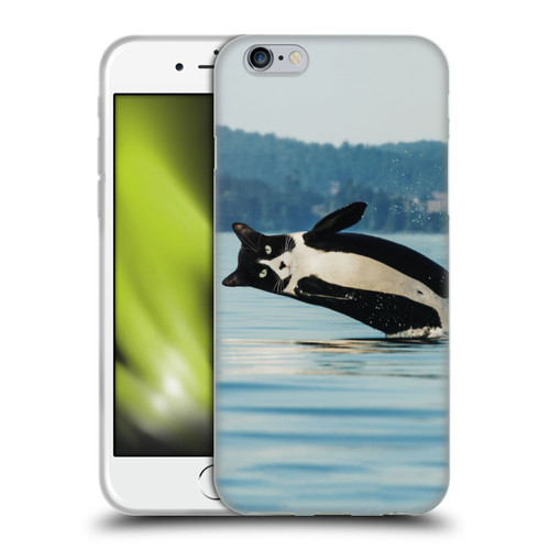 Pixelmated Animals Surreal Wildlife Orcat Soft Gel Case for Apple iPhone 6 / iPhone 6s