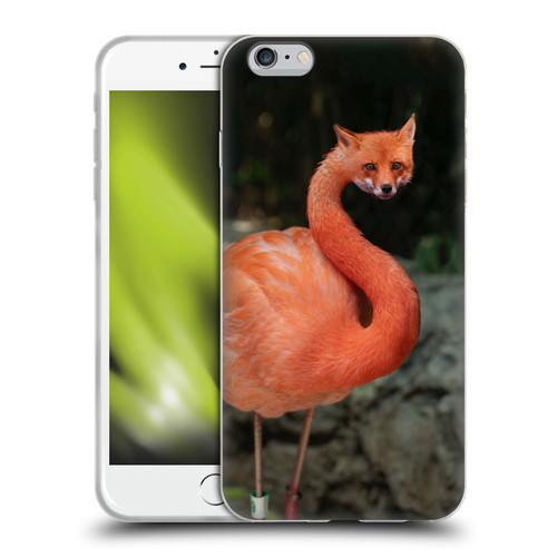 Pixelmated Animals Surreal Wildlife Foxmingo Soft Gel Case for Apple iPhone 6 Plus / iPhone 6s Plus