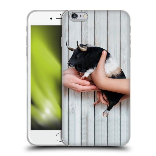 Pixelmated Animals Surreal Wildlife Guinea Bull Soft Gel Case for Apple iPhone 6 Plus / iPhone 6s Plus