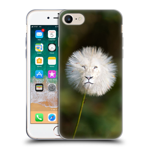 Pixelmated Animals Surreal Wildlife Dandelion Soft Gel Case for Apple iPhone 7 / 8 / SE 2020 & 2022