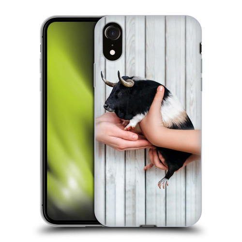 Pixelmated Animals Surreal Wildlife Guinea Bull Soft Gel Case for Apple iPhone XR