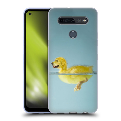 Pixelmated Animals Surreal Wildlife Dog Duck Soft Gel Case for LG K51S