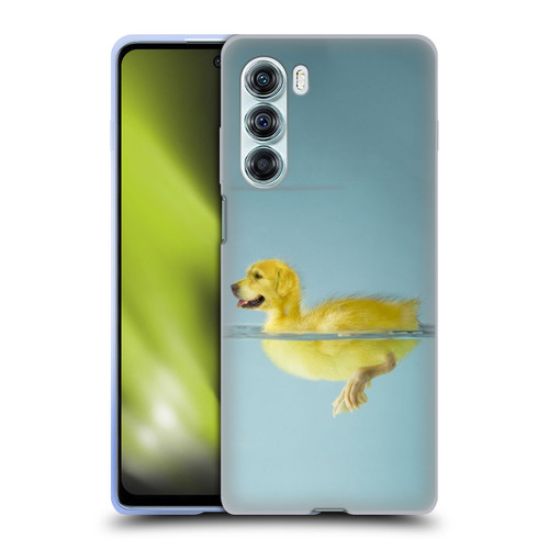 Pixelmated Animals Surreal Wildlife Dog Duck Soft Gel Case for Motorola Edge S30 / Moto G200 5G