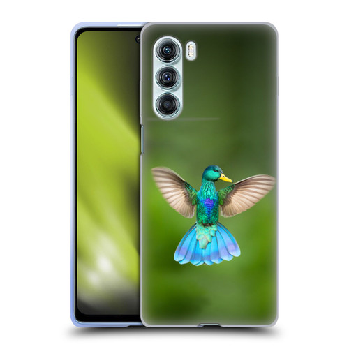 Pixelmated Animals Surreal Wildlife Quaking Bird Soft Gel Case for Motorola Edge S30 / Moto G200 5G
