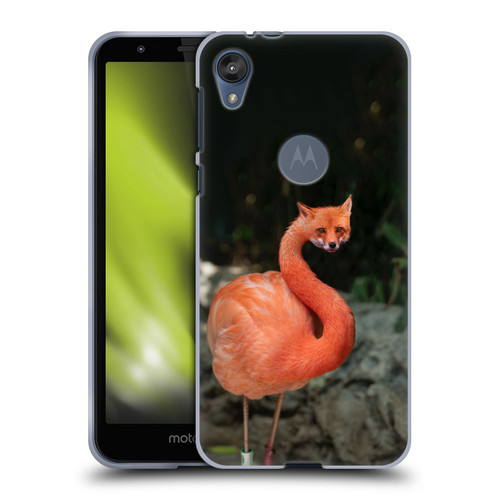 Pixelmated Animals Surreal Wildlife Foxmingo Soft Gel Case for Motorola Moto E6