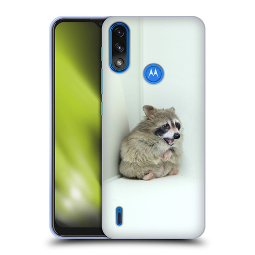 Pixelmated Animals Surreal Wildlife Hamster Raccoon Soft Gel Case for Motorola Moto E7 Power / Moto E7i Power