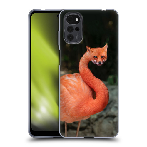 Pixelmated Animals Surreal Wildlife Foxmingo Soft Gel Case for Motorola Moto G22