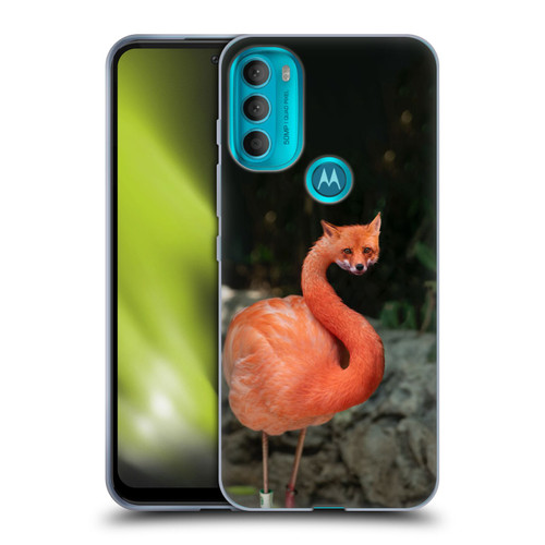 Pixelmated Animals Surreal Wildlife Foxmingo Soft Gel Case for Motorola Moto G71 5G