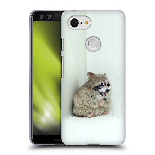 Pixelmated Animals Surreal Wildlife Hamster Raccoon Soft Gel Case for Google Pixel 3