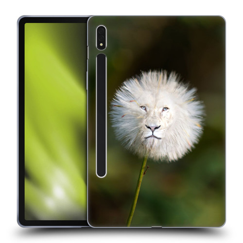 Pixelmated Animals Surreal Wildlife Dandelion Soft Gel Case for Samsung Galaxy Tab S8