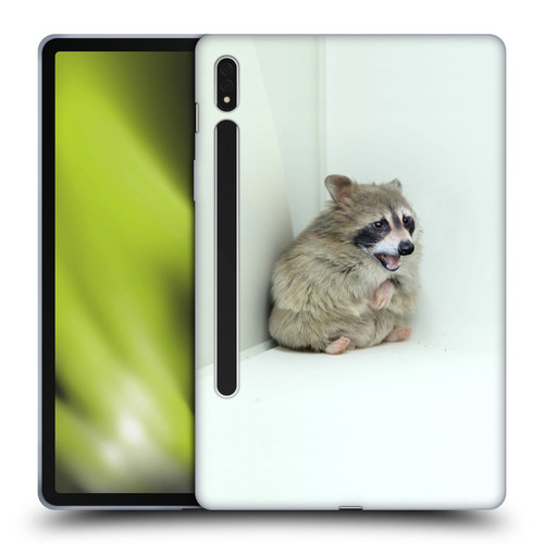 Pixelmated Animals Surreal Wildlife Hamster Raccoon Soft Gel Case for Samsung Galaxy Tab S8