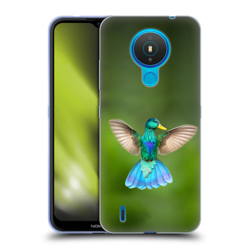 Pixelmated Animals Surreal Wildlife Quaking Bird Soft Gel Case for Nokia 1.4