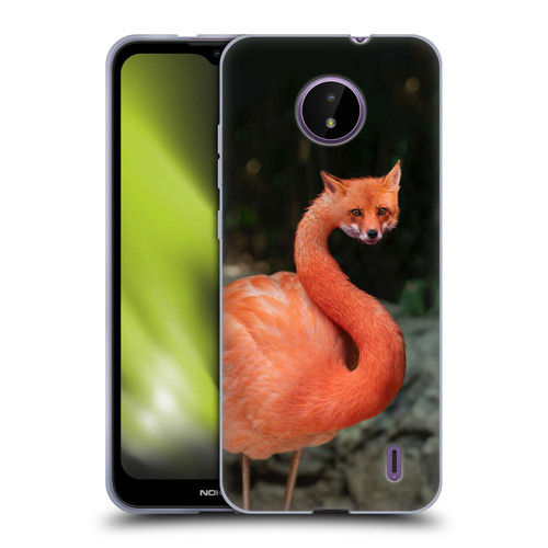 Pixelmated Animals Surreal Wildlife Foxmingo Soft Gel Case for Nokia C10 / C20
