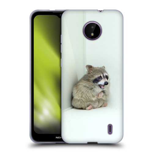 Pixelmated Animals Surreal Wildlife Hamster Raccoon Soft Gel Case for Nokia C10 / C20