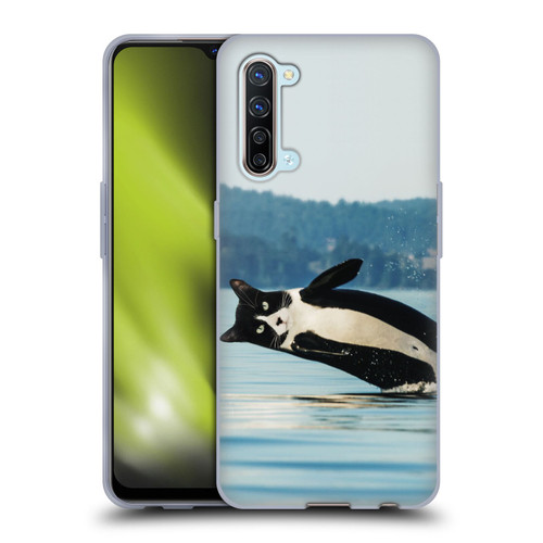 Pixelmated Animals Surreal Wildlife Orcat Soft Gel Case for OPPO Find X2 Lite 5G
