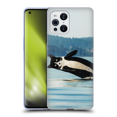 Pixelmated Animals Surreal Wildlife Orcat Soft Gel Case for OPPO Find X3 / Pro