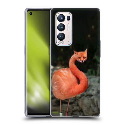 Pixelmated Animals Surreal Wildlife Foxmingo Soft Gel Case for OPPO Find X3 Neo / Reno5 Pro+ 5G