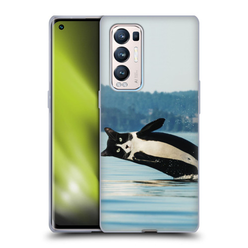 Pixelmated Animals Surreal Wildlife Orcat Soft Gel Case for OPPO Find X3 Neo / Reno5 Pro+ 5G