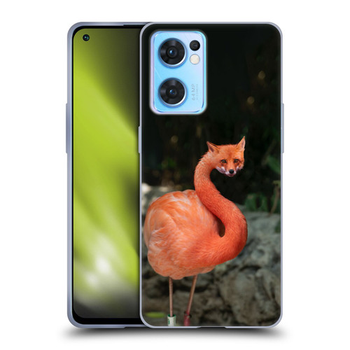 Pixelmated Animals Surreal Wildlife Foxmingo Soft Gel Case for OPPO Reno7 5G / Find X5 Lite